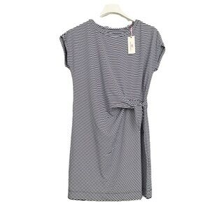 Vineyard Vines Navy Blue and White Tie Front Sheath Dress size XL brand new.